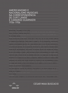 Capa para Americanismo e Nacionalismo musicais na correspondência de Curt Lange e Camargo Guarnieri 1934-1956