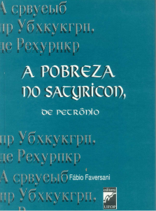 Capa para A Pobreza no Satyricon de Petrônio